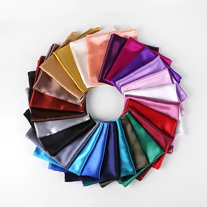 Solid Color Silk Scarf