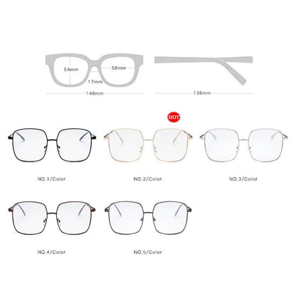 Oversized Square Frame Glasses