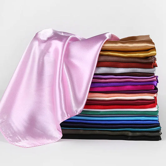 Solid Color Silk Scarf