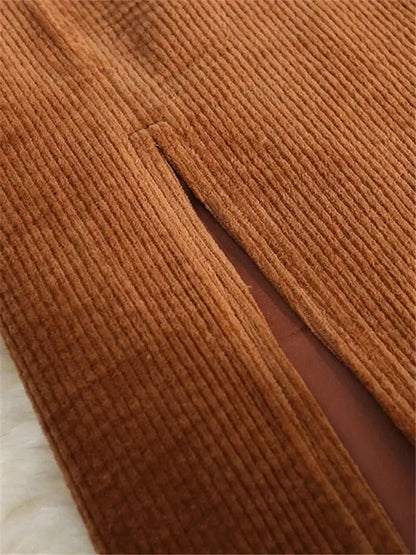 Corduroy Maxi Skirt