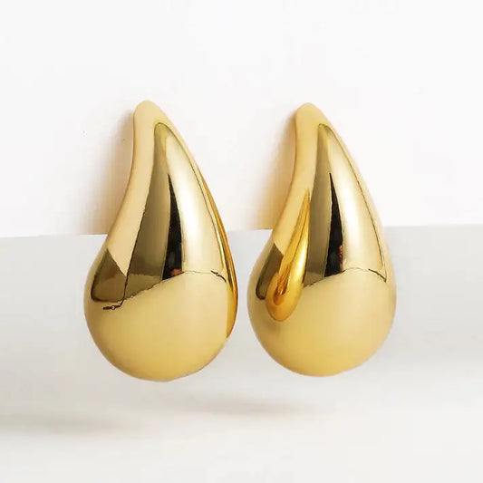 Trendy Teardrop Gold & Silver Earrings