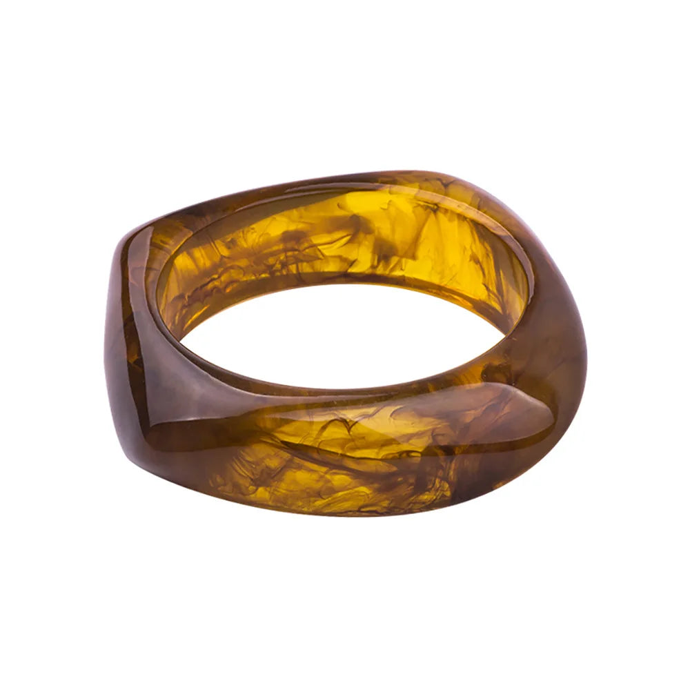 Big Irregular Resin Bangle