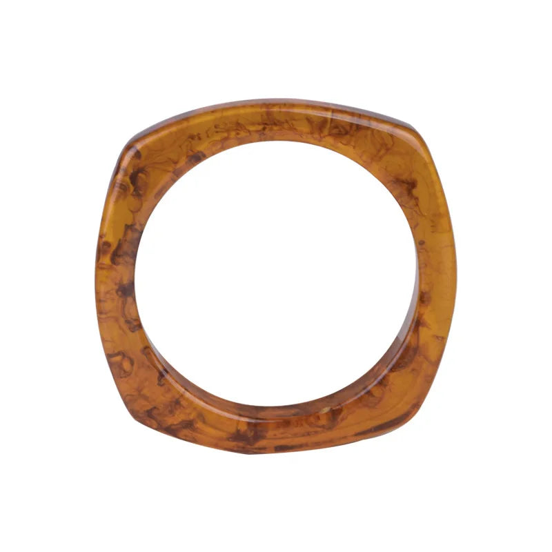 Big Irregular Resin Bangle