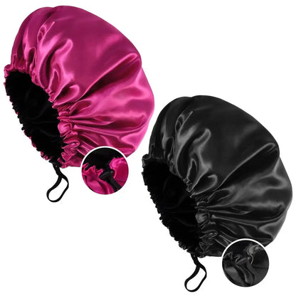 Silk Satin Hair Adjustable Bonnet