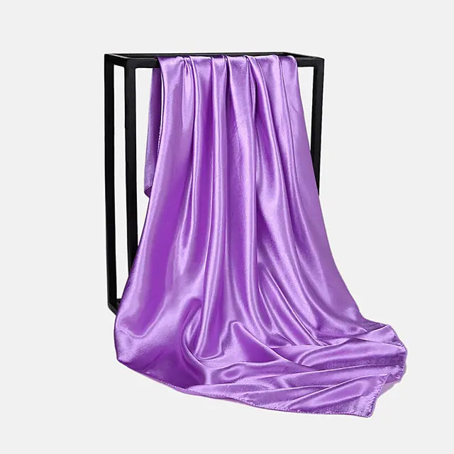 Solid Color Silk Scarf