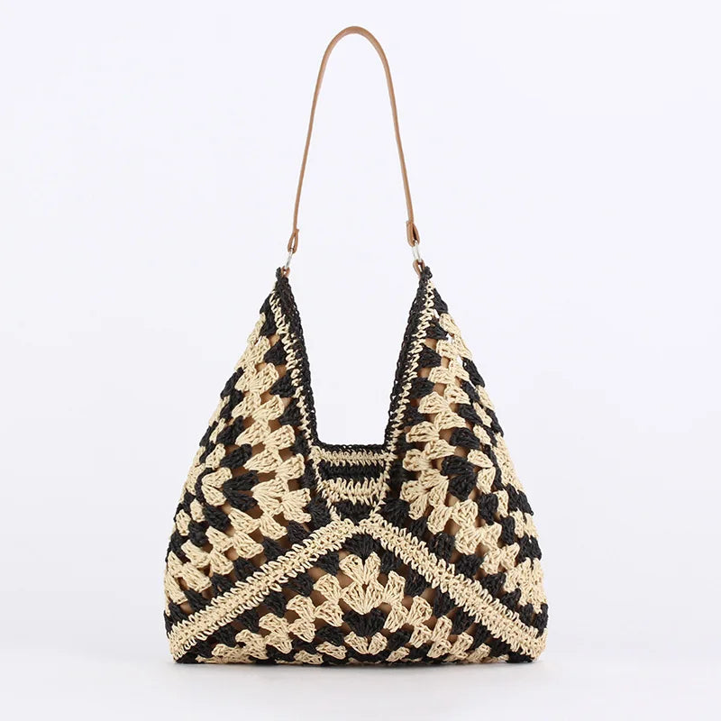 Straw Tote Shoulder Bag