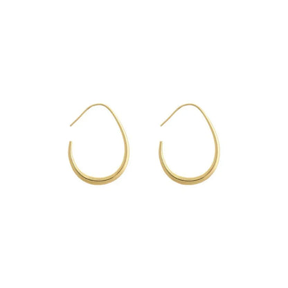 Oval Hoop Earrings