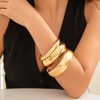 Gold Multilayer Trendy Bangle Set 3pcs