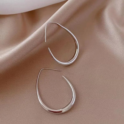 Oval Hoop Earrings