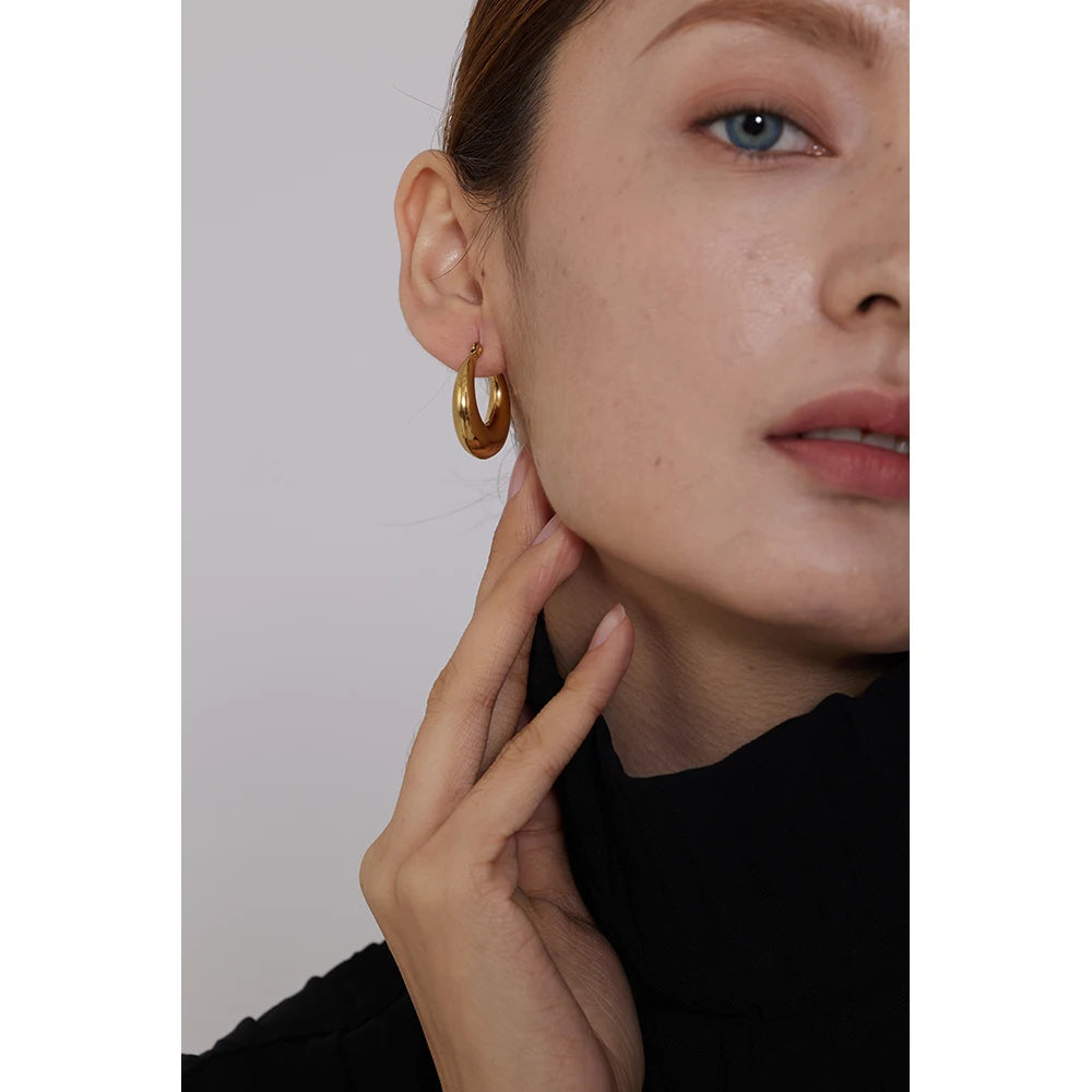 Geometric Hoop Earrings