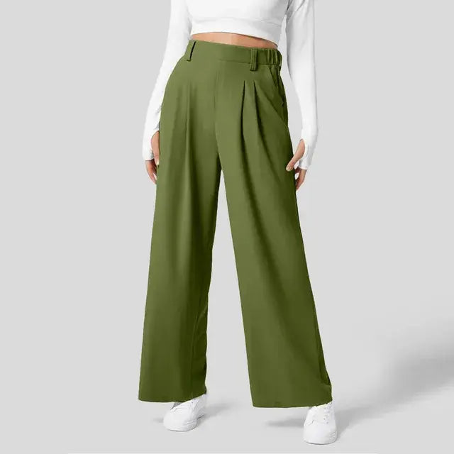 Wide Leg Slacks Pants