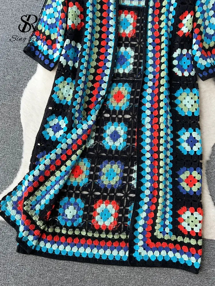 Long Crochet Cardigan