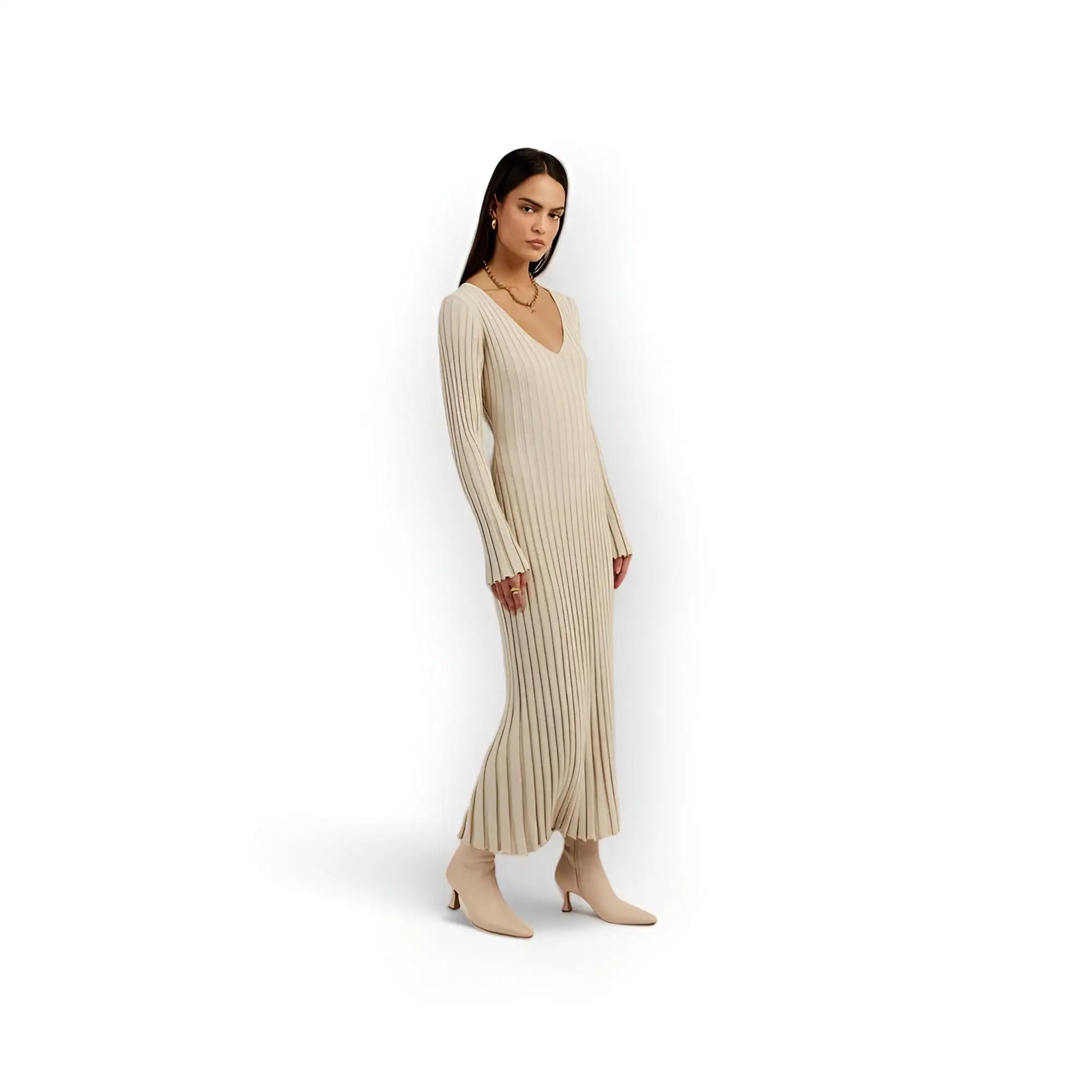 Modest Soft Knit Maxi Dress