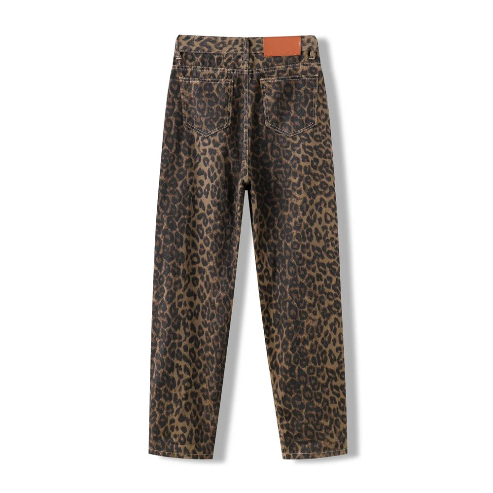 Leopard Print Jeans