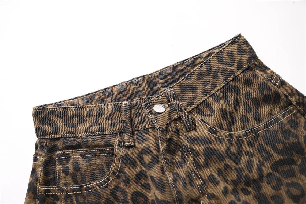 Leopard Print Jeans