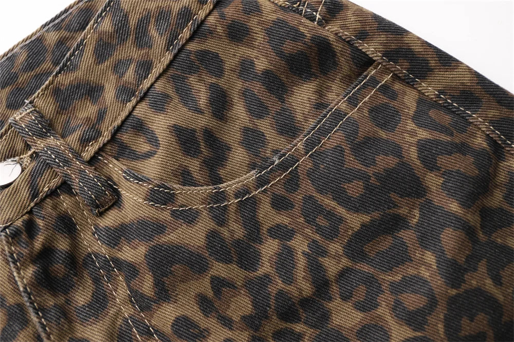 Leopard Print Jeans