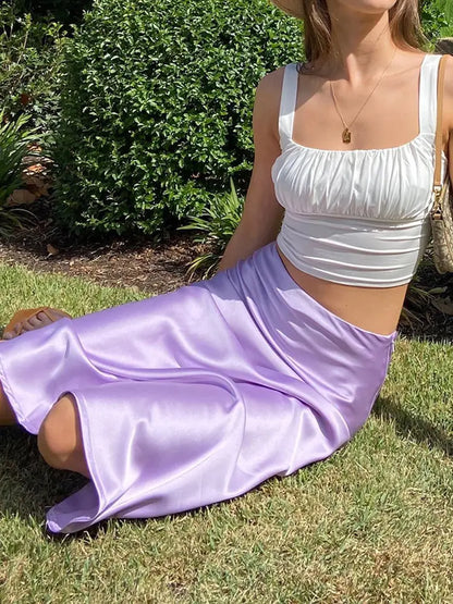 Silk Maxi Skirt